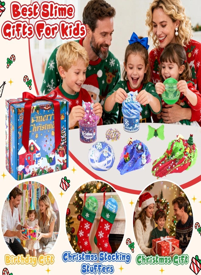 LAWOHO Stocking Stuffers for Kids, Christmas Slime, Cloud Slime kit for Girls Ages 8-12, for Girls and Boys Christmas Stocking Stuffers, 4 5 6 7 8 9 10 Year Old Kids Stocking Stuffers - Image 2